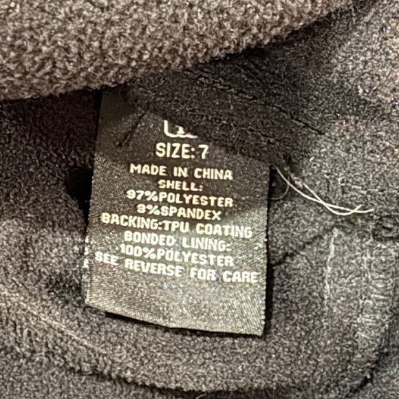 Soft Shell Mixed Media Boys Black Winter Jacket with Zip Off Hood; Size 7 - Picture 14 of 14